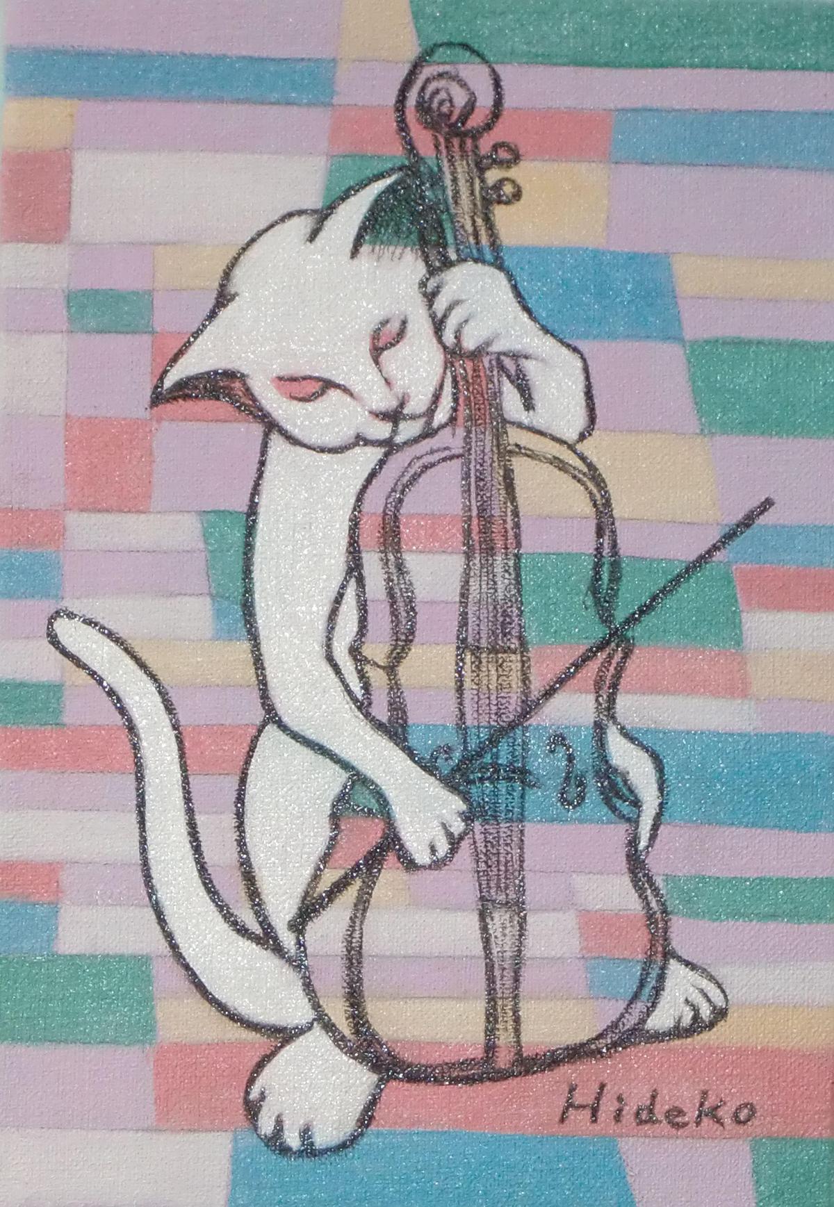 チェロを弾く猫Ⅱ