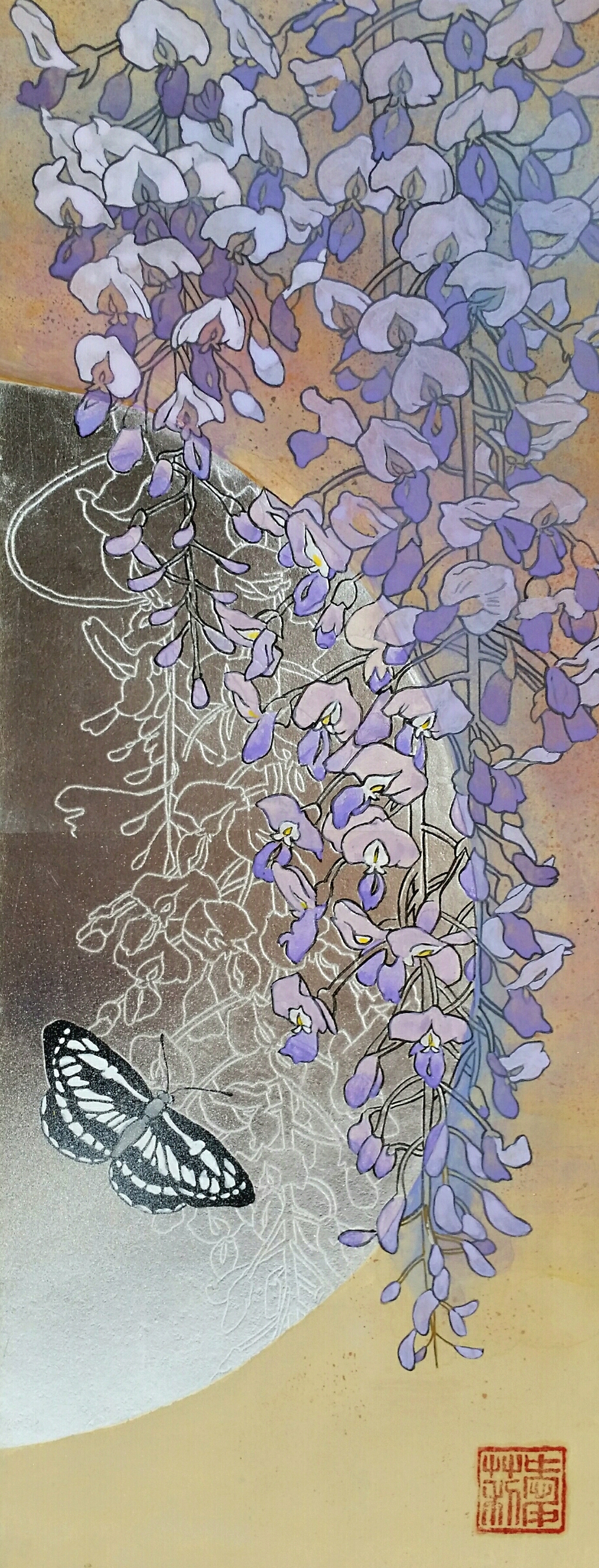 藤と蝶