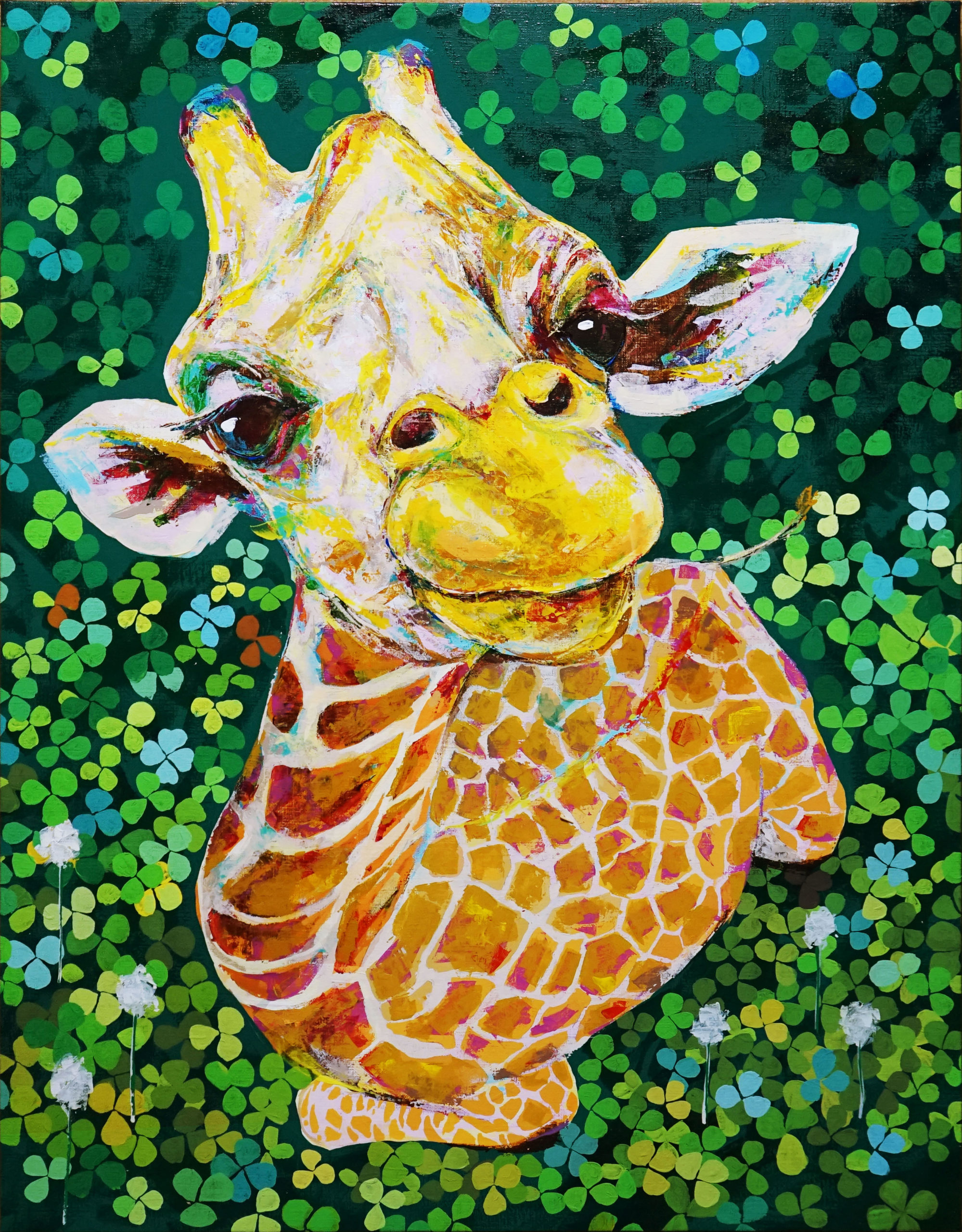 Happy on Giraffe