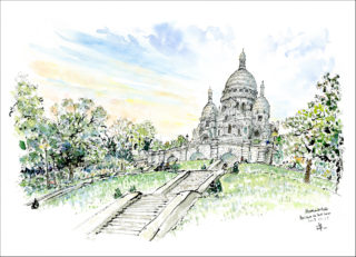 パリ・モンマルトルのサクレクール寺院