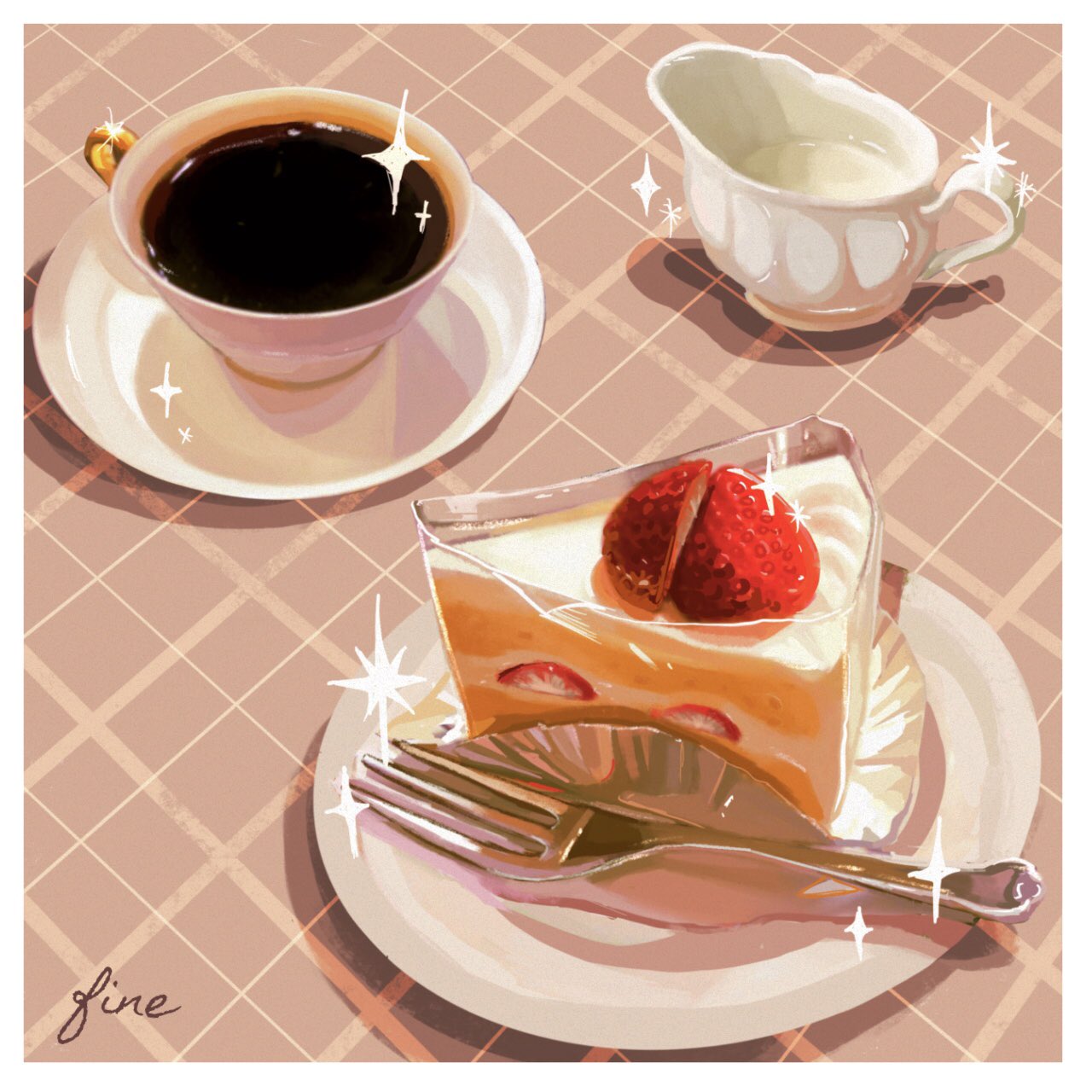 strawberry sponge cake (from series 