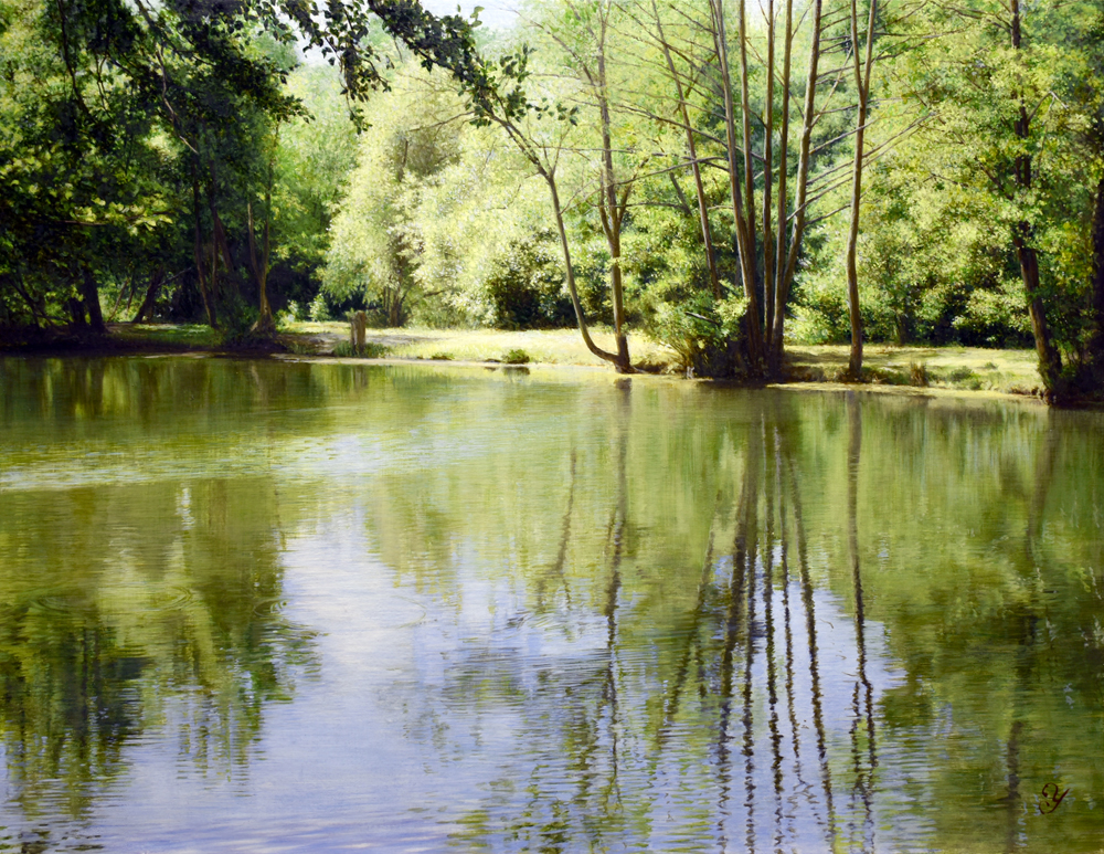 フォンテーヌブローの森の湖水