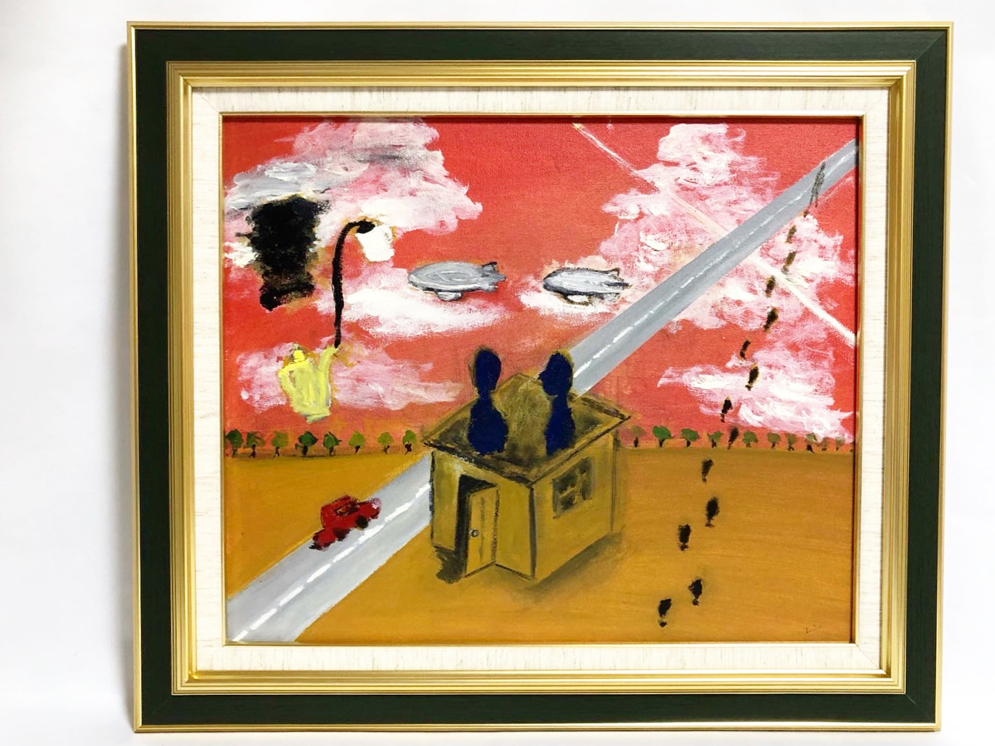 中西甚三郎雅号早雲の作品F6号油絵です - 美術品
