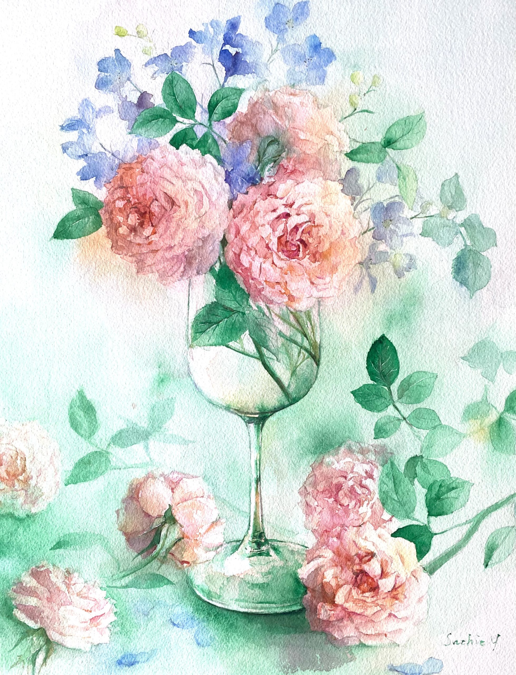 グラスの薔薇